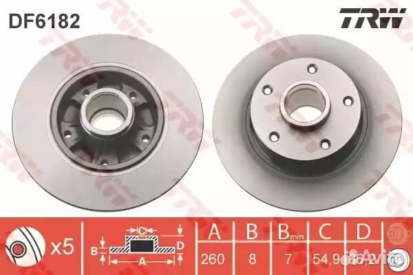 Диск торм.зад.окраш. megane iii