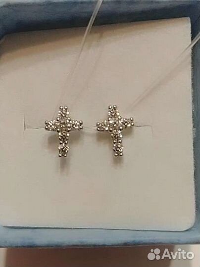 Серебряные пусеты 