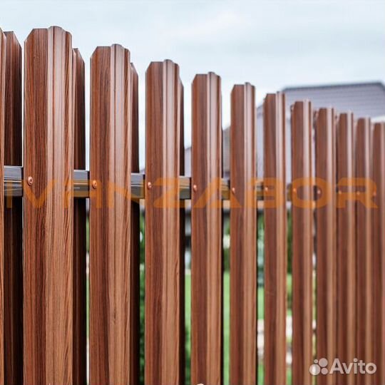 Забор из профиля штакетника в Пучеже