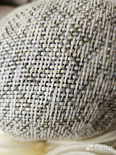 Соломенная шляпа с декором