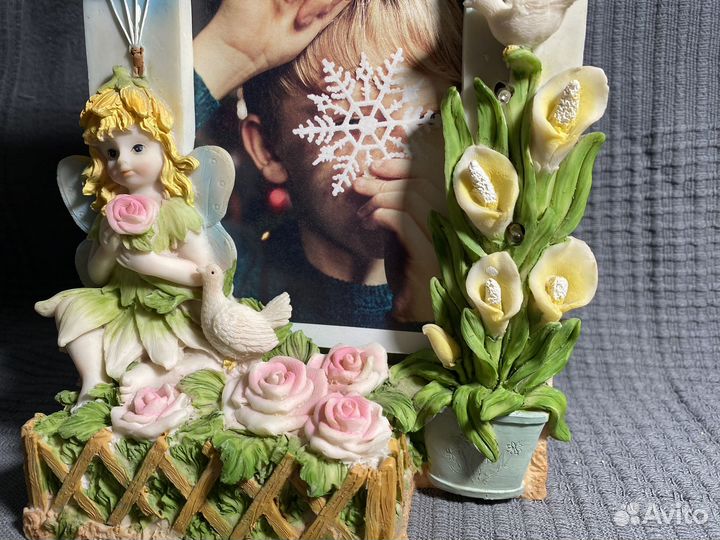 Рамка для фото керамическая винтаж