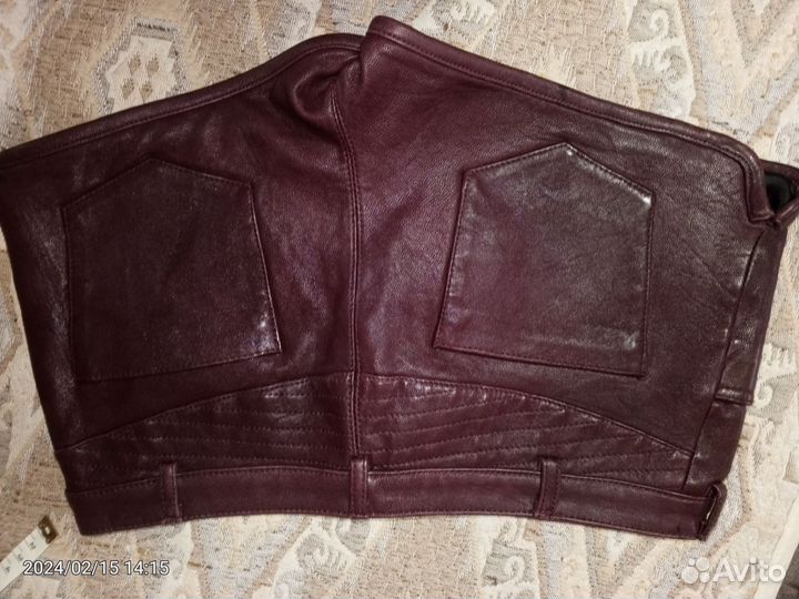 Шорты American retro из кожи ягненка