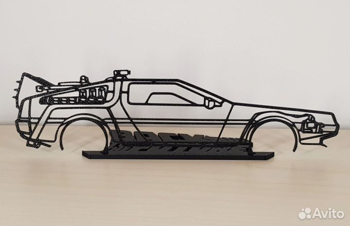 Табличка статуэтка DeLorean