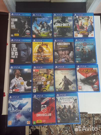 Диски и геймпады PS4