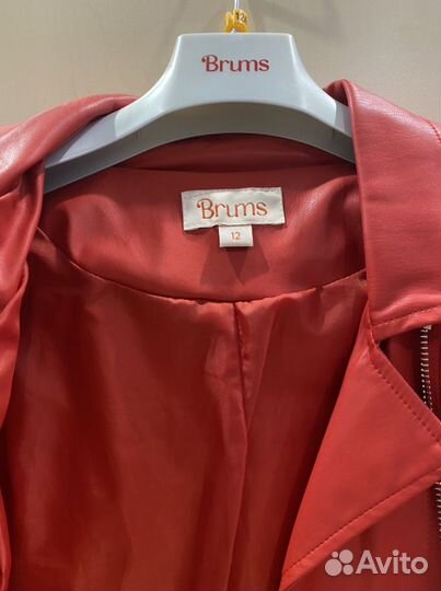 Куртка из экокожи для девочки 12 лет