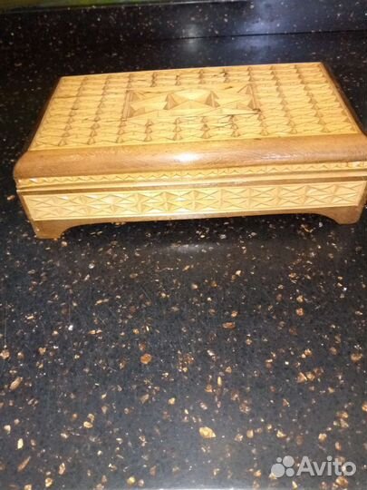 Шкатулка деревянная СССР
