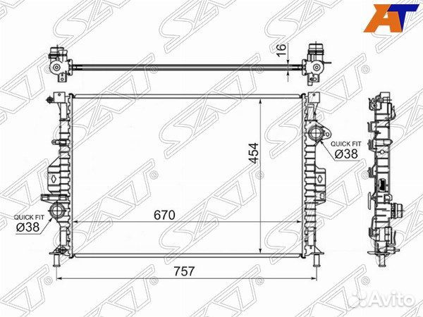 Радиатор ford focus