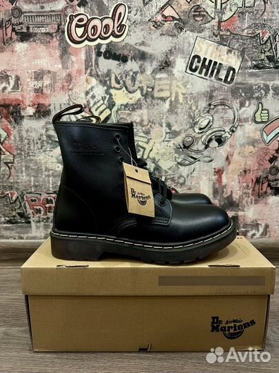 Кожаные Ботинки Dr. Martens 1460 натуральная кожа