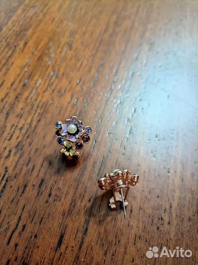 Серьги в стиле Роберто Браво, бижутерный сплав