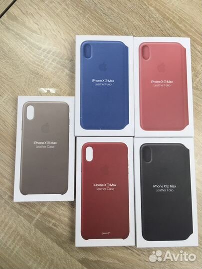 iPhone Xs Max Leather Folio кожанный оригинальный