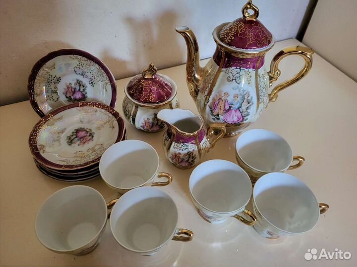 Кофейный сервиз тип Мадонна Япония на 6 персон