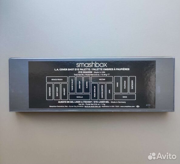 Smashbox L.A. палетка теней (новая)