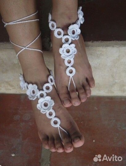 Украшение крючком Браслеты на ногу в наличии