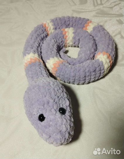 Вязанная змея, игрушка, ручная работа