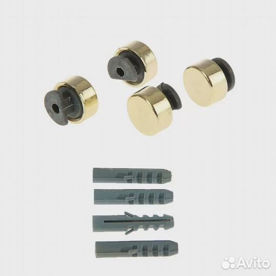 Комплект держателей зеркала 101, цвет золото (4шт