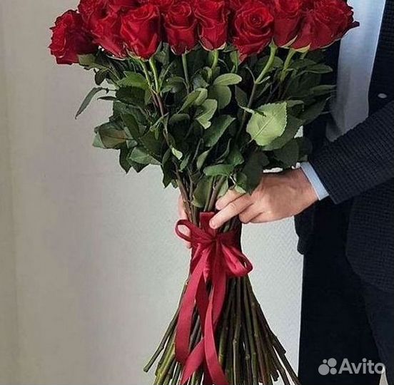 Длинные высокие розы 150 см