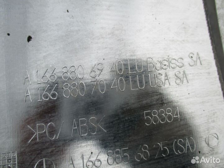 Накладка заднего бампера Mercedes Benz GL X166