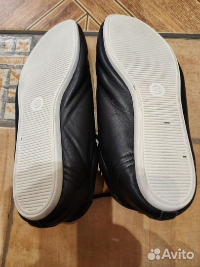 Кеды кожаные спортивные