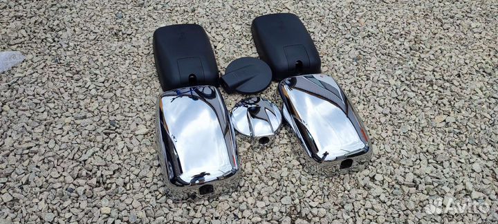 Хром накладки зеркал Atlas Canter Titan и тд