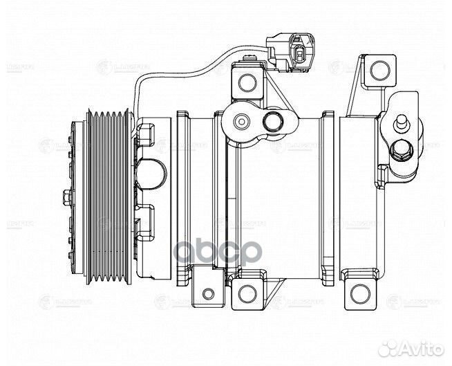 Компрессор кондиционера mazda CX-7 06- lcac2507