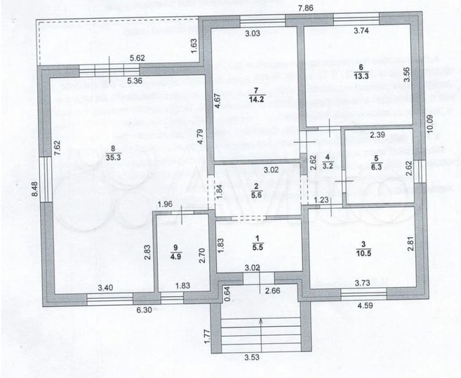 Дом 100 м² на участке 5 сот.