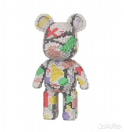 3d конструктор, лего, lego, медведь BearBrick