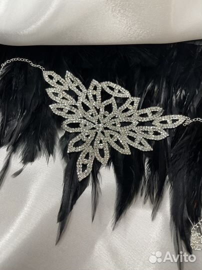 Колье чокер серебро