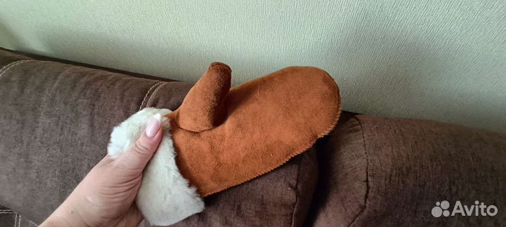 Рукавицы натуральная овчина