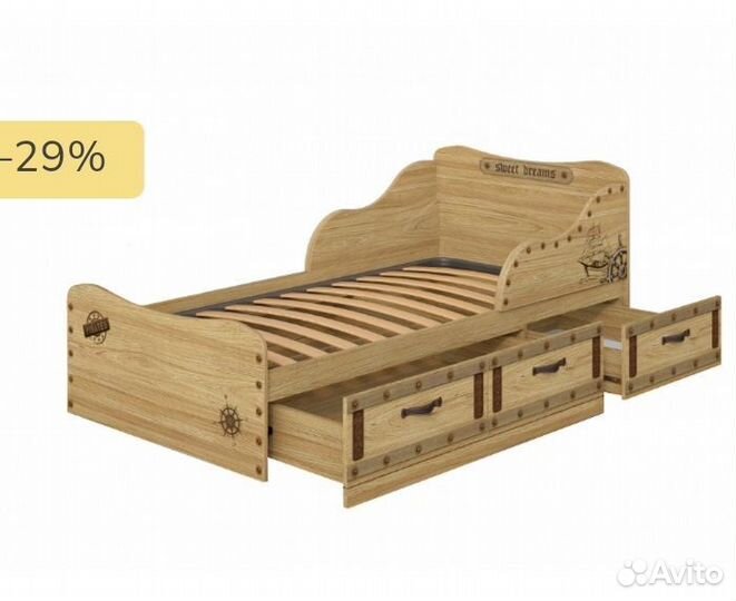 Кровать Корсар фирмы Сканд с матрацем