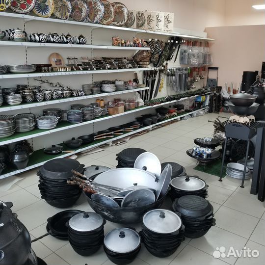 Казан чугунный узбекский Наманган + крышка