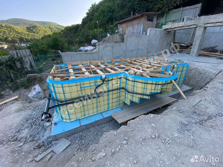 Бассейн 7х3х1,5 от производителя,ступени Гармония