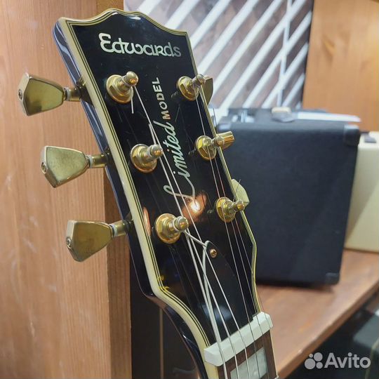 Электрогитара Edwards E-LP-50C-M Black mini LP со