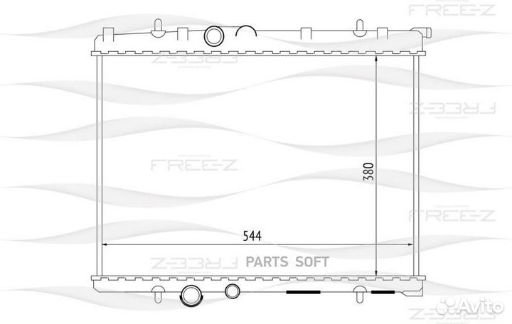 Радиатор охлаждения citroen C4/Picasso 07- peugeot