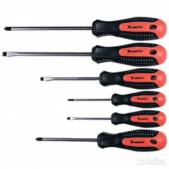 Набор профессиональных отверток Fusion, CrV, трехк