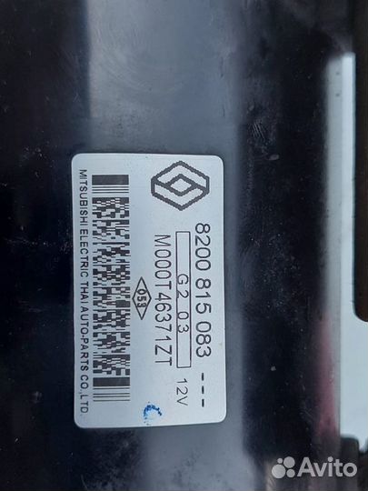 Стартер renault sandero
