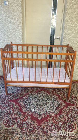 Детская кровать с матрасом бу