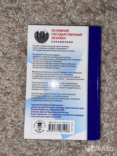 Подготовка к огэ литература