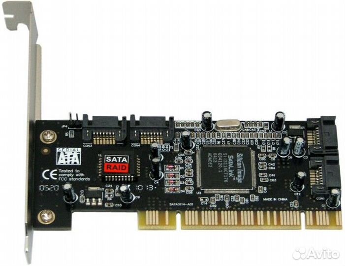 Контроллер pci SATA AgeStar as-ps4-r3114