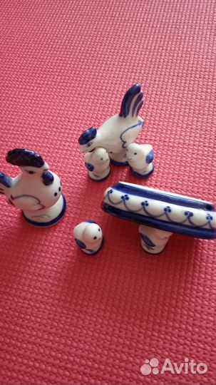 Фигурки птичек Гжель