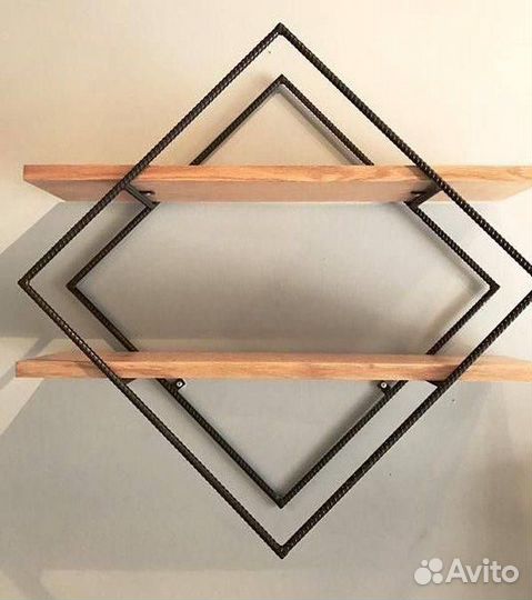 Полка навесная в стиле лофт