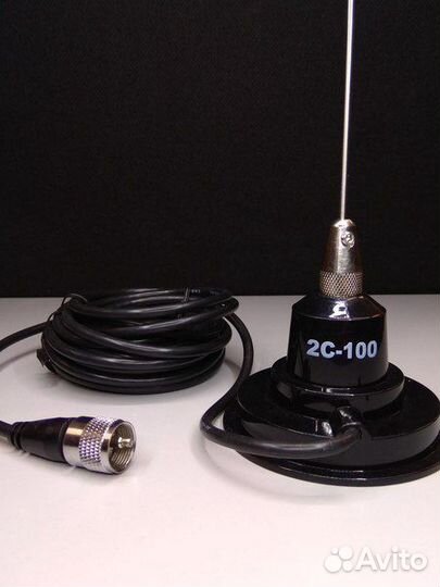 Антенна CB optim 2C-100 магнит 90мм