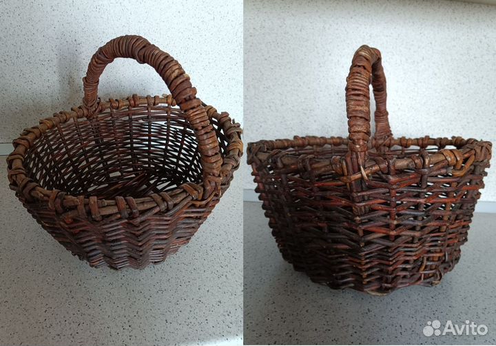 Корзинки, короб и жестяные баночки