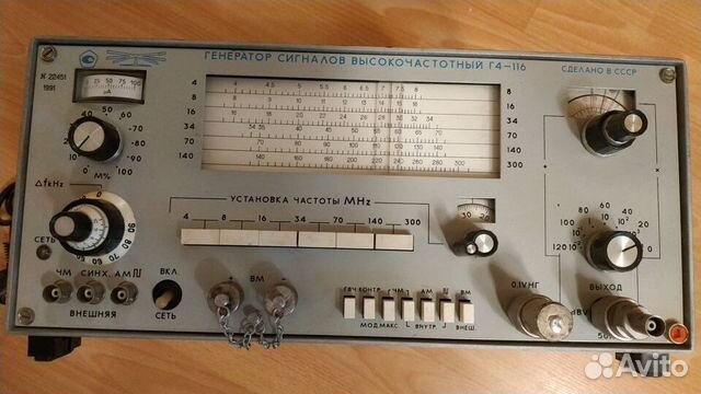 Генератор сигналов г4-116 купить в Москве | Электроника | Авито