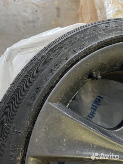 Диски bmw 128 стиль r18 на резине