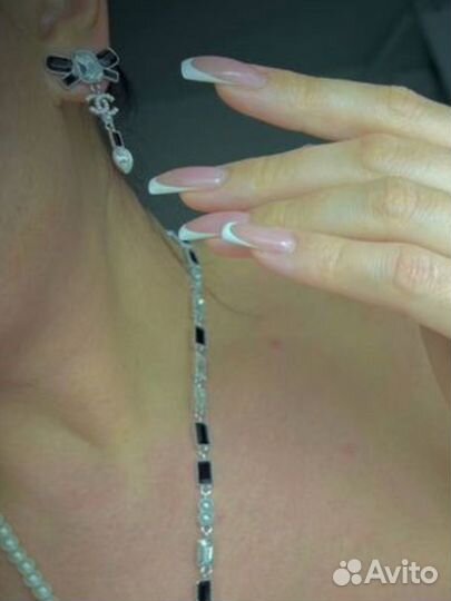 Серьги chanel premium