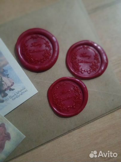 Крафт конверт с сургучной печатью