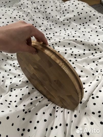 Сырная тарелка, деревянная доска круглая