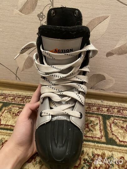 Хоккейные коньки action sport 40 размер