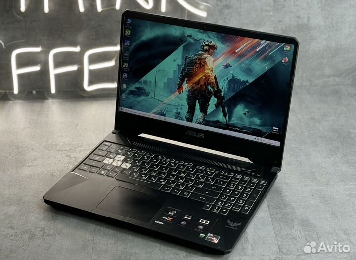 Ноутбук Asus на Ryzen 5 3550H/8Gb/256Gb/GTX1650 (4