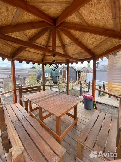 Аренда теплой беседки и бани